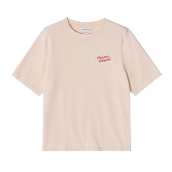  메종키츠네 핸드라이팅 컴포트 티셔츠 MW00126KJ0119P705 BEIGE DOM