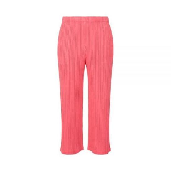  플리츠플리즈 스트레이트 팬츠 PP46JF12523 BRIGHT PINK DOM