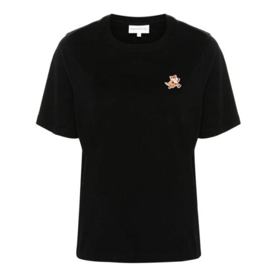  메종키츠네 스피디 폭스 패치 컴포트 티셔츠 MW00119KJ0008 P199 BLACK DOM