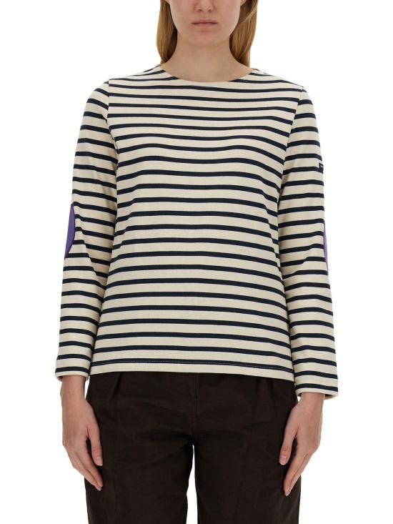  세인트제임스 긴팔 티셔츠 8649 O ECRU MARINE VIOLET DOM