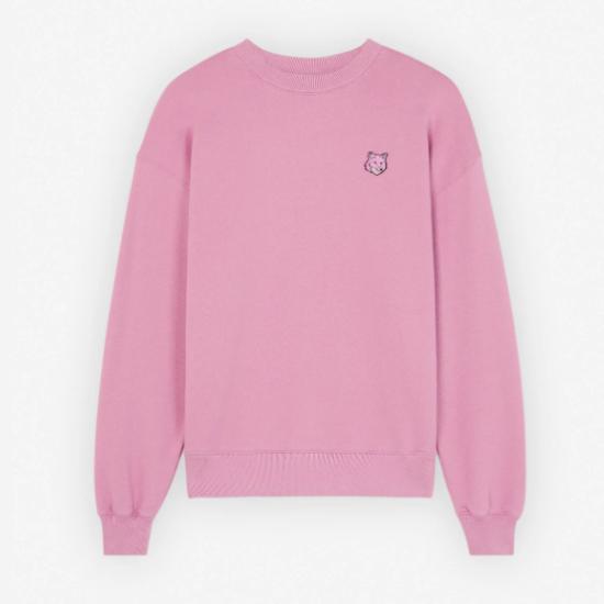  메종키츠네 볼드 폭스 헤드 패치 컴포트 스웨트셔츠 MW00315KM0307P625 ROSEBUD DOM