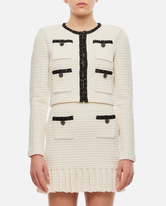  셀프 포트레이트 가디건 RS24133JCCREAM DOM