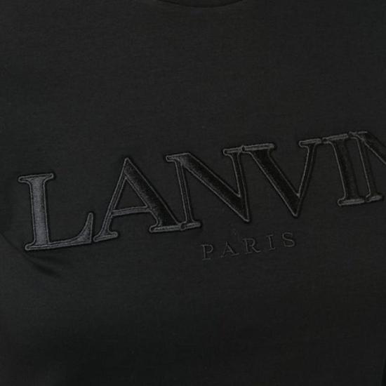  랑방 반팔 티셔츠 RWTS0030J208 10 BLACK DOM - LANVIN