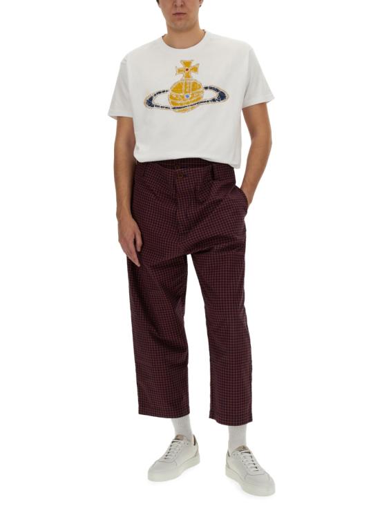  비비안웨스트우드 반팔 티셔츠 3G01001LJ001MA401 WHITE DOM - VIVIENNE WESTWOOD