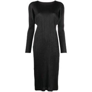  플리츠플리즈 롱 원피스 PP38JH13515 BLACK DOM