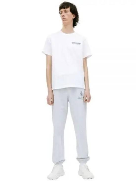  스포티앤리치 반팔 티셔츠 TS833 WHITE NAVY DOM