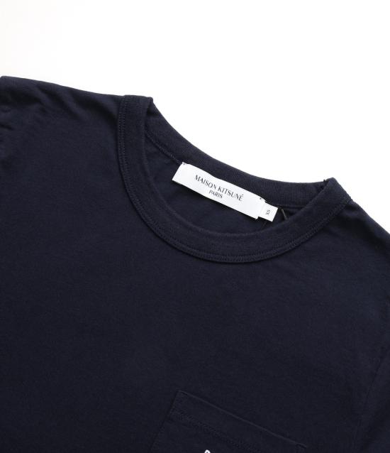  메종키츠네 반팔 티셔츠 FW00107KJ0010 NA NAVY DOM - MAISON KITSUNE