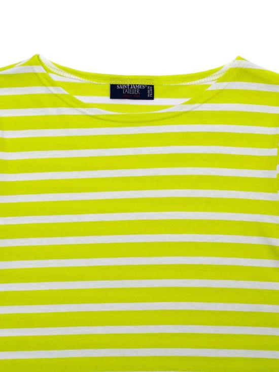  세인트제임스 긴팔 티셔츠 9858LA LIME NEIGE DOM - SAINT JAMES
