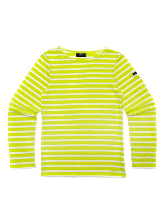  세인트제임스 긴팔 티셔츠 9858LA LIME NEIGE DOM