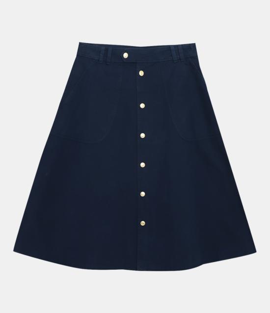  아페쎄 미디 스커트 COEPYF06357IAK IAK DARK NAVY DOM