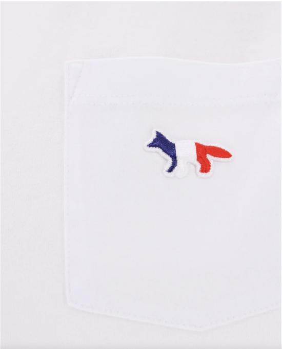  메종키츠네 반팔 티셔츠 FW00107KJ0010WHP100 WHITE DOM - MAISON KITSUNE