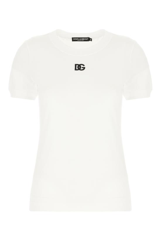 25SS 돌체앤가바나 반팔 티셔츠 F8N08ZGDCYE W0800 BIANCO OTTICO