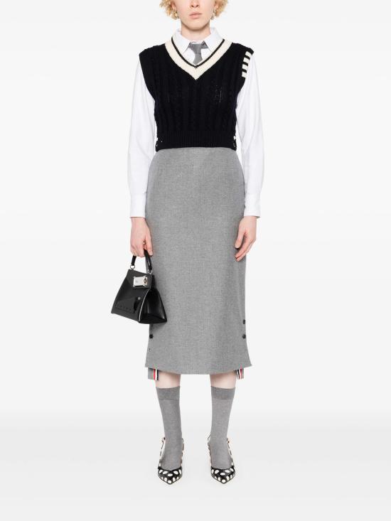 25SS 톰브라운 민소매 티셔츠 FKV205AY1024 415 NAVY - THOM BROWNE