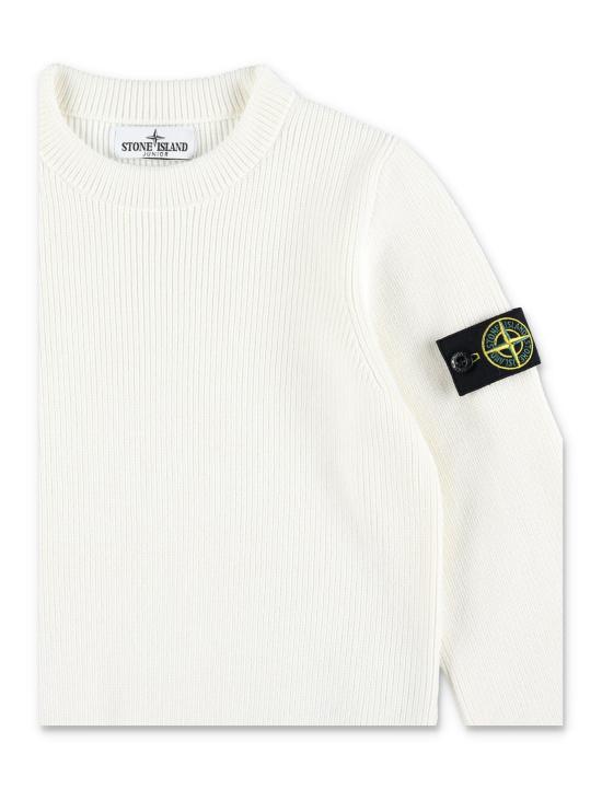 25SS [키즈] 스톤 아일랜드 풀오버 5100004S00D8 V0001 WHITE - STONE ISLAND