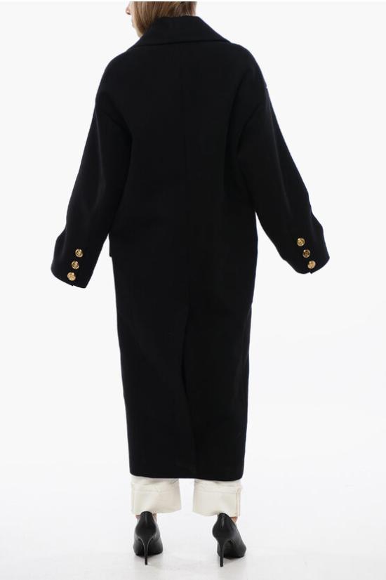  발망 코트 XF1UD045WB27 0PA Black - BALMAIN