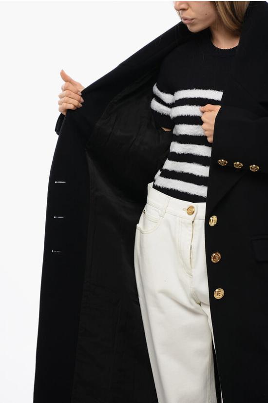  발망 코트 XF1UD045WB27 0PA Black - BALMAIN