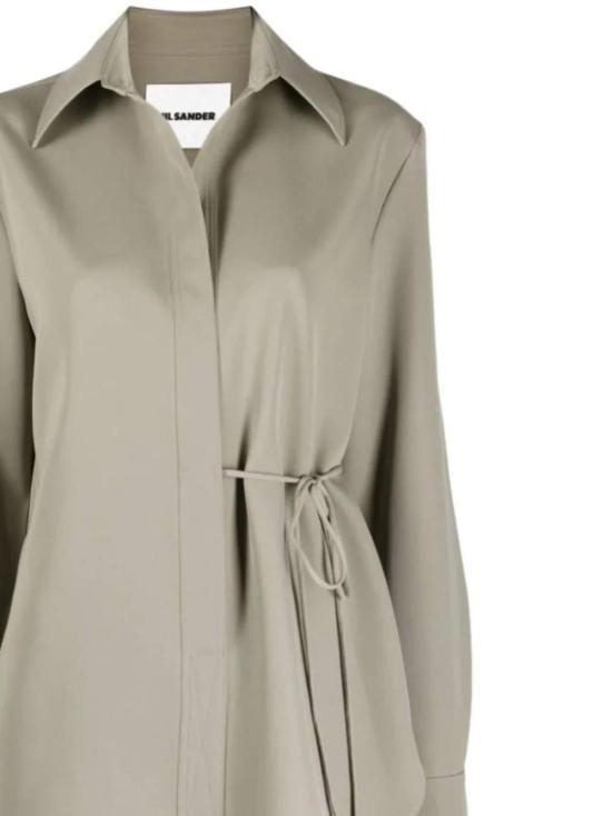  질샌더 / 여성 웨이스트 스트링 울 셔츠 J02DL0154J40002317 BPG - JIL SANDER