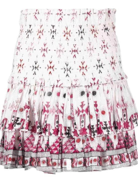  이자벨마랑 숏 스커트 JU0022FAA1J53E20WH DOM - ISABEL MARANT