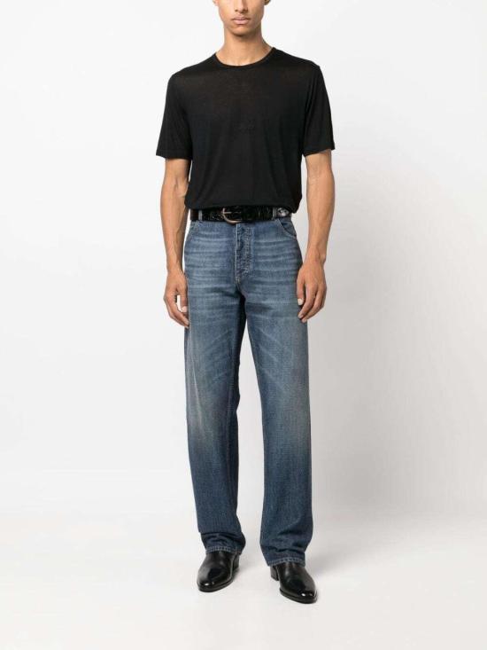  생로랑 반팔 티셔츠 749102Y37IL1000 DOM - SAINT LAURENT