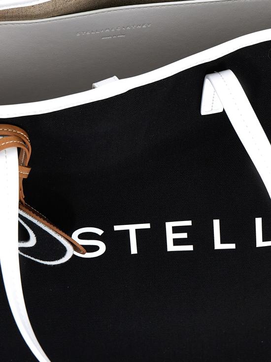 25SS 스텔라 맥카트니 토트백 7B0133WP05151000 White Black - STELLA MCCARTNEY