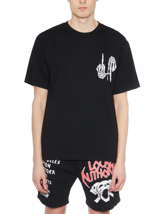  로컬 어쏘리티 반팔 티셔츠 FA23SSN02 Black