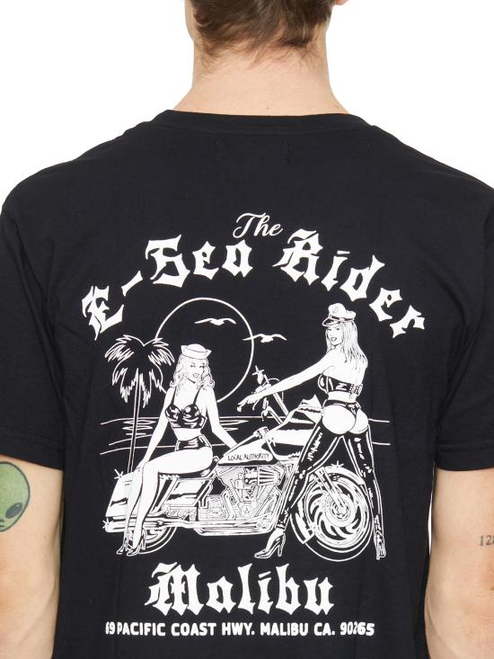  로컬 어쏘리티 반팔 티셔츠 GA23SSP10WASHEDBLACK Black - LOCAL AUTHORITY