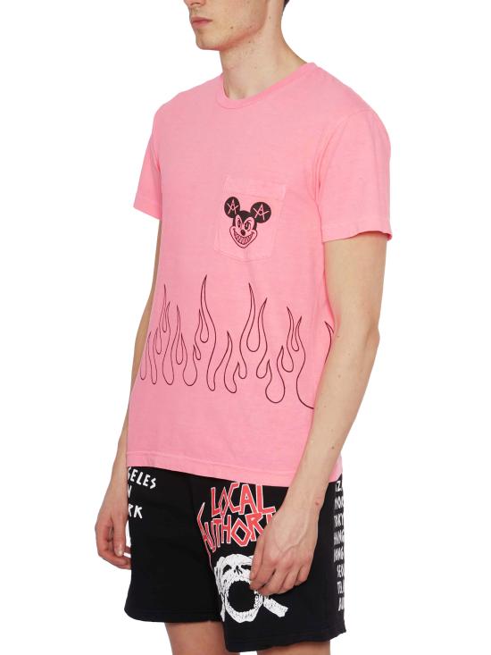  로컬 어쏘리티 반팔 티셔츠 FA23SSP05 Pink - LOCAL AUTHORITY