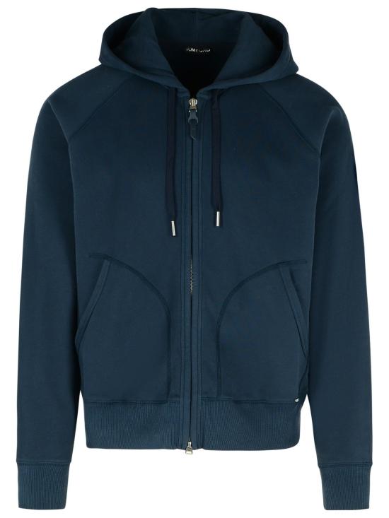 25SS 톰포드 후드 티셔츠 JDL001 JMC058S25HB785 Blue