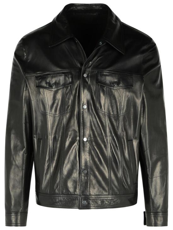 25SS 살바토레 산토로 가죽 자켓 48592 UBLACK Black