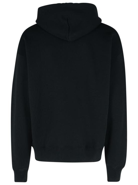 25SS 오프화이트 후드 티셔츠 OMBB085S25FLE0031001 Black - OFF WHITE