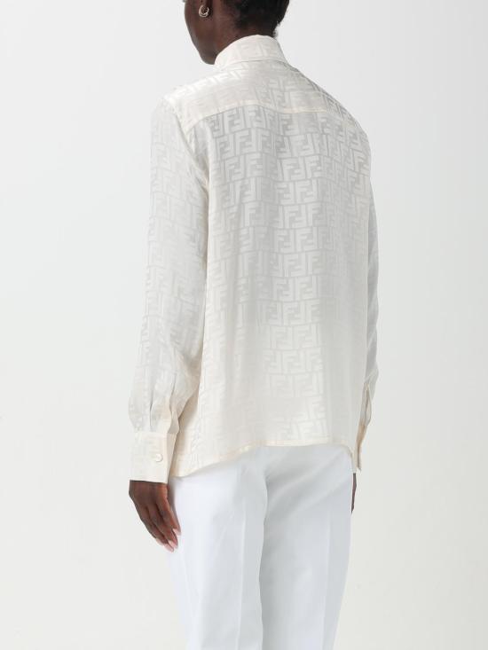 26SS 펜디 FF 실크 셔츠 FS8140AJ0Z F1M2A Cream - FENDI