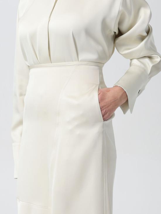 25FW 질샌더 롱 스커트 J01MA0132J65112 280 White - JIL SANDER