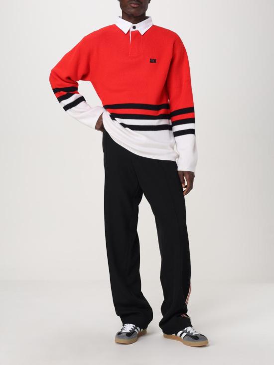 24FW 웨일즈보너 폴로 티셔츠 UA24KN13WO07 349 Red - WALES BONNER