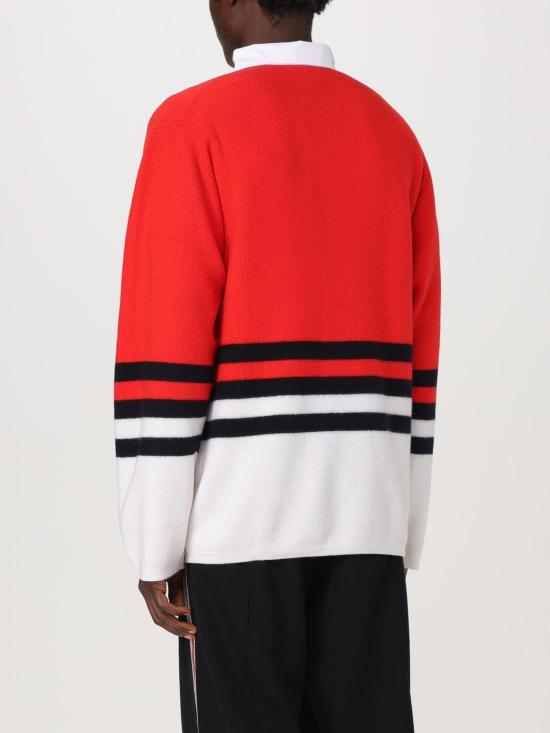 24FW 웨일즈보너 폴로 티셔츠 UA24KN13WO07 349 Red - WALES BONNER