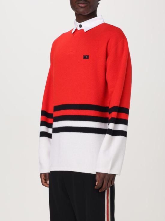 24FW 웨일즈보너 폴로 티셔츠 UA24KN13WO07 349 Red - WALES BONNER