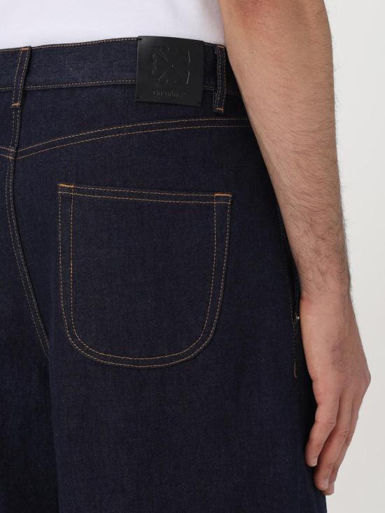 25FW 오프화이트 데님 팬츠 OMYA185S24DEN001 4522 Blue - OFF WHITE