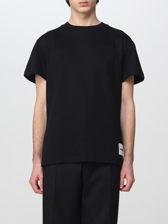 26SS 질샌더 반팔 티셔츠 J47GC0001J45048 001 Black
