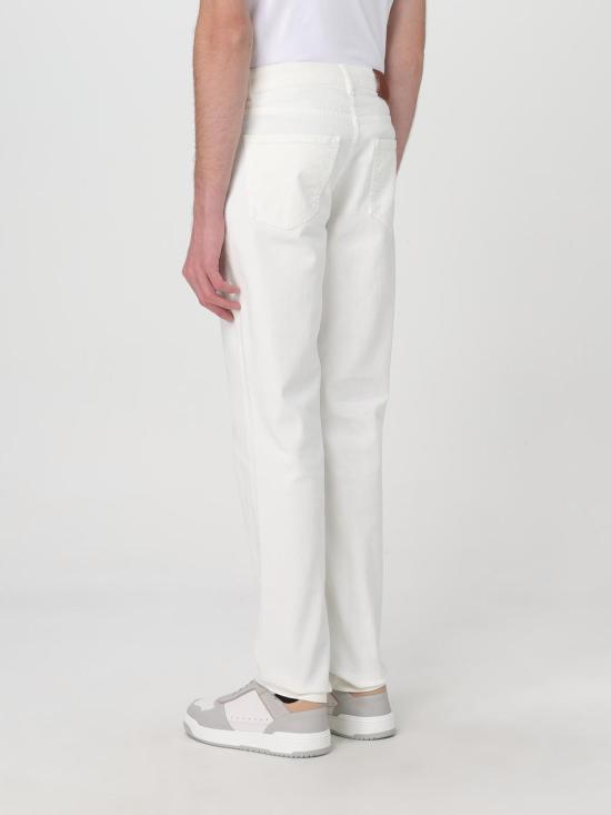 25FW 브루넬로 쿠치넬리 스트레이트 팬츠 M277PD3210 C7210 White - BRUNELLO CUCINELLI