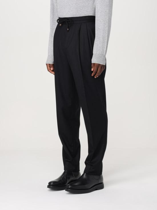 25FW 브루넬로 쿠치넬리 팬츠 ME226E1710 C5730 Black - BRUNELLO CUCINELLI