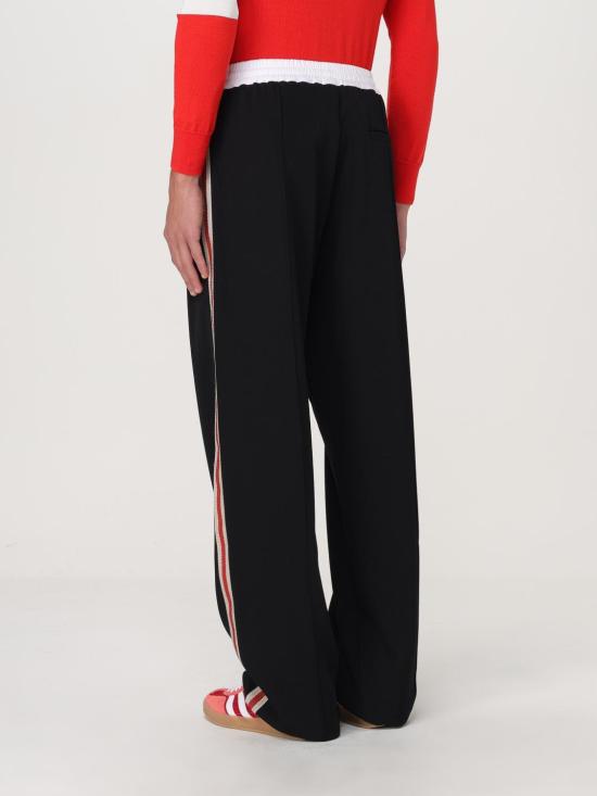 25FW 웨일즈보너 스트레이트 팬츠 MA24TR05WV03 900 Black - WALES BONNER