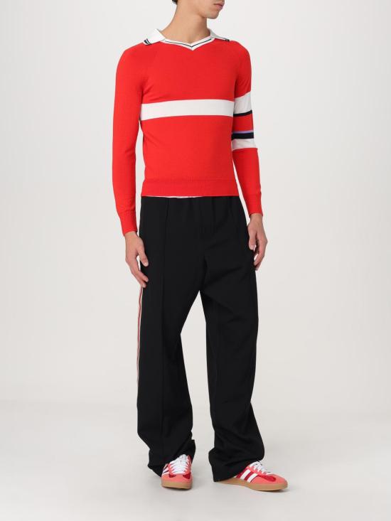 25FW 웨일즈보너 스트레이트 팬츠 MA24TR05WV03 900 Black - WALES BONNER