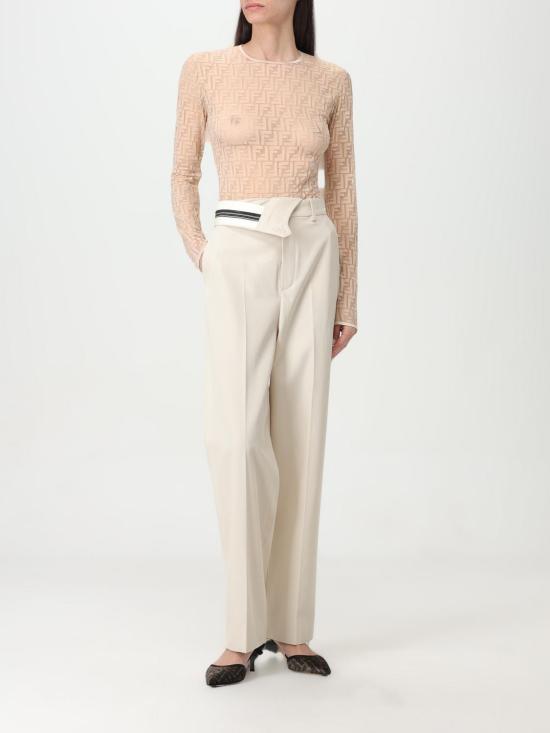 25FW 펜디 팬츠 FR6540ARU5 F1NY8 Beige - FENDI