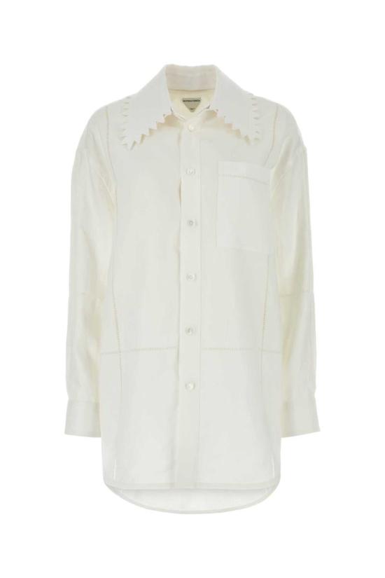  보테가베네타 셔츠 792283V4B60 9071 WHITE