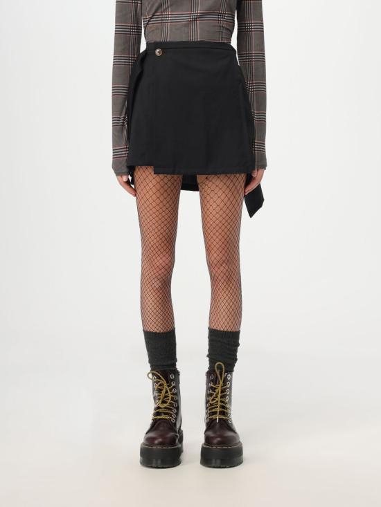  비비안웨스트우드 숏 스커트 1K01000ZW00FJN401 BLACK DOM