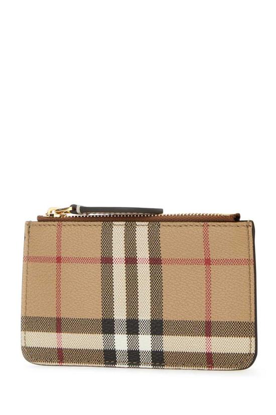  버버리 스트랩 체크 코인 케이스 8070420 A7026 Multicolor - BURBERRY