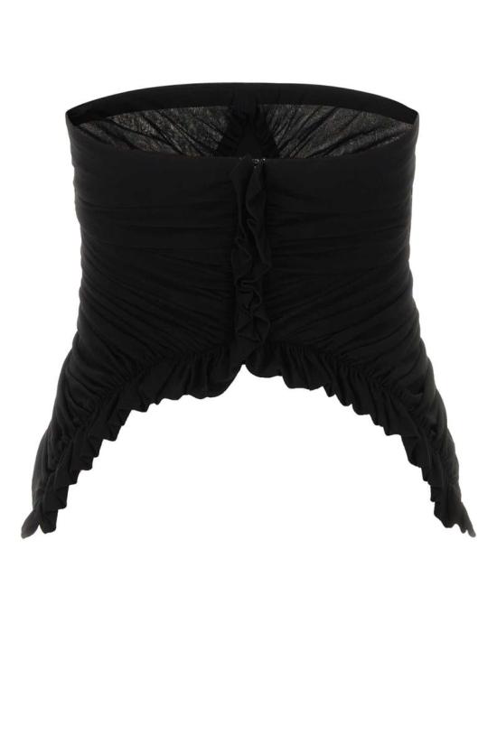  생로랑 블라우스 737174Y5G98 1000 Black - SAINT LAURENT