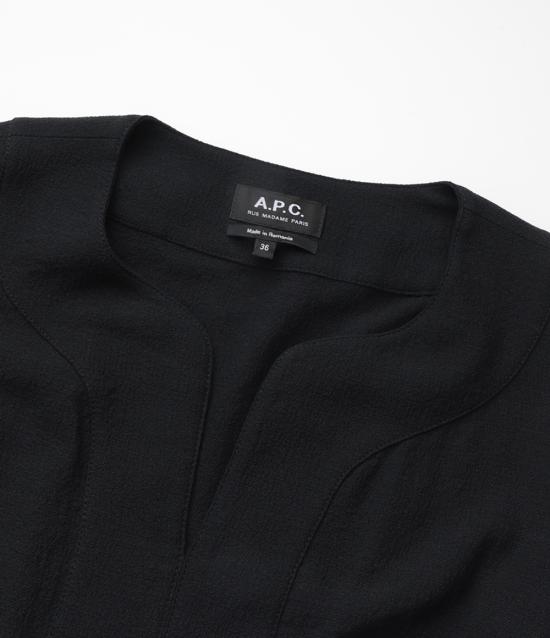  아페쎄 미디 원피스 VIAITF05904LZA LZA FAUX BLACK DOM - A.P.C.