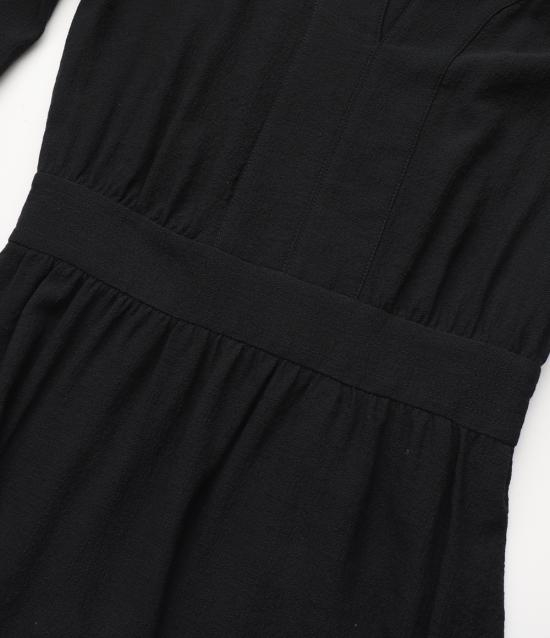  아페쎄 미디 원피스 VIAITF05904LZA LZA FAUX BLACK DOM - A.P.C.