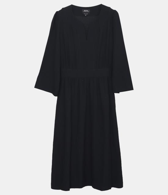  아페쎄 미디 원피스 VIAITF05904LZA LZA FAUX BLACK DOM