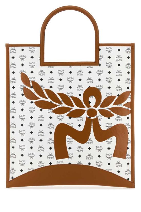  엠시엠 토트백 MWTESTA04 WT PRINTED